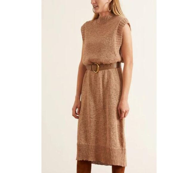Rodebjer Chaima Knit Vest Dress NWT Small Terracotta - Picture 4 of 12